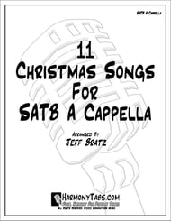 11 Christmas Songs For SATB A Cappella SATB choral sheet music cover Thumbnail